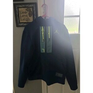 Nike Jordan Air AntiGravity Equipment Dri-FIT Full Zip Hoodie Mens  Medium Green